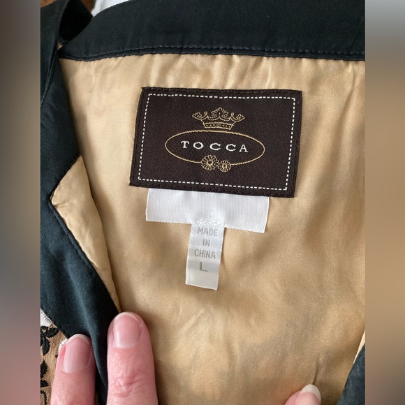 Tocca Silk and Brocade Sleeveless Dress - Picture 4 of 9